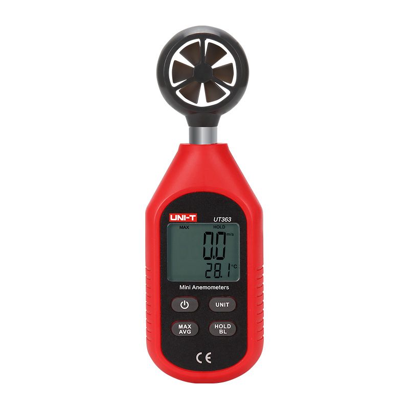 UNI-T UT363BT Mini Bluetooth Anemometer – Digital Wind Speed & Temperature Meter with iENV App Integration for Professional Airflow Analysis
