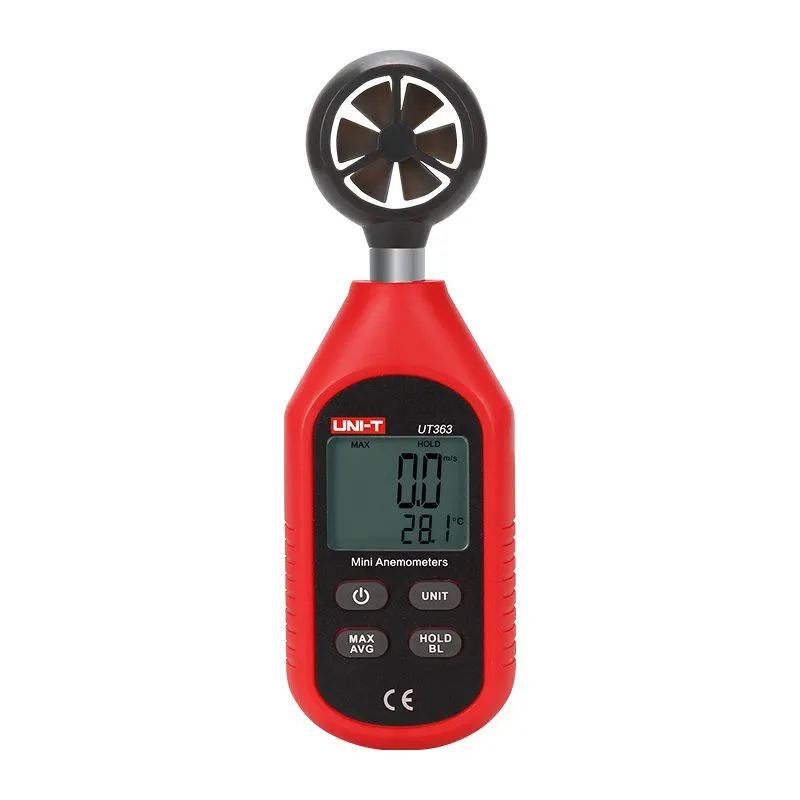 UNI-T UT363BT Mini Bluetooth Anemometer – Digital Wind Speed & Temperature Meter with iENV App Integration for Professional Airflow Analysis