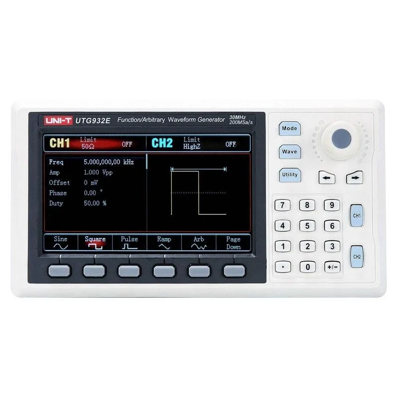 UNI‑T UTG932E 30 MHz 2‑Channel Function/Arbitrary Waveform Generator