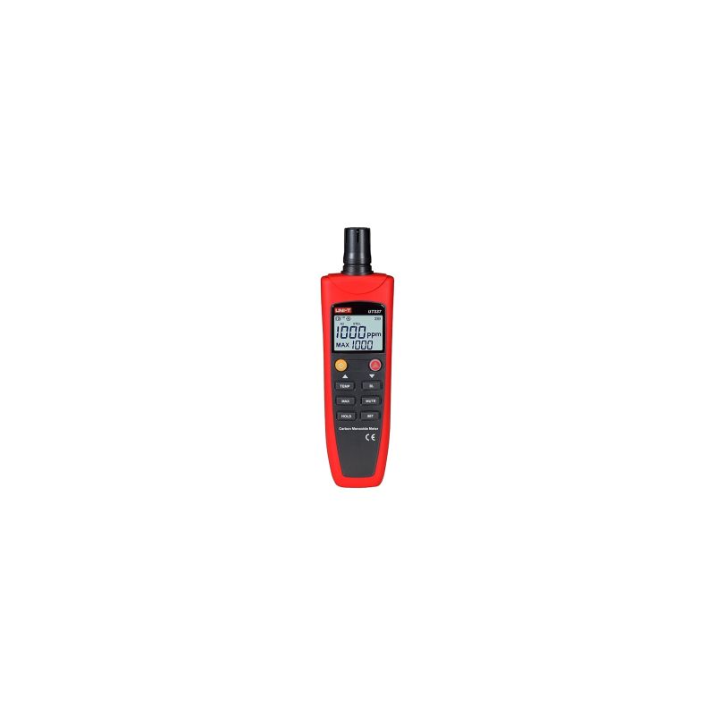 UNI-T UT337A Digital Carbon Monoxide Meter – Portable CO Gas Detector with Real-Time Concentration Display, Dual Alarms & Self-Calibration