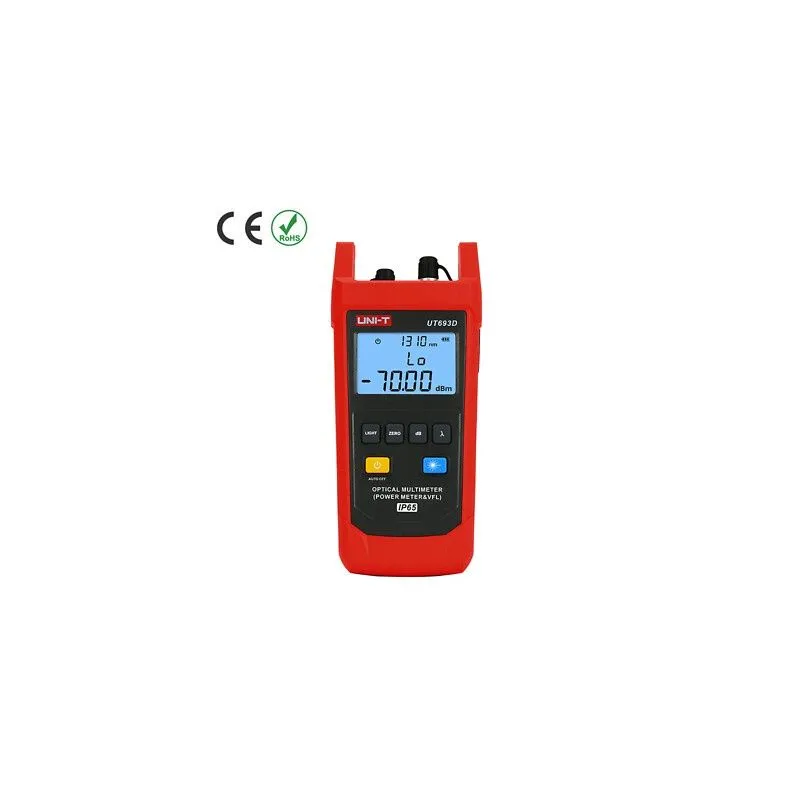 Uni‑T UT693D Optical Multimeter, Fiber Optic Power Meter + Visual Fault Locator, SC Interface, 850&ndash;1625 nm Wavelength Range