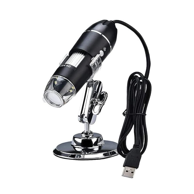 U800X Digital Microscope with 800x Magnification, Adjustable Stand, USB Interface
