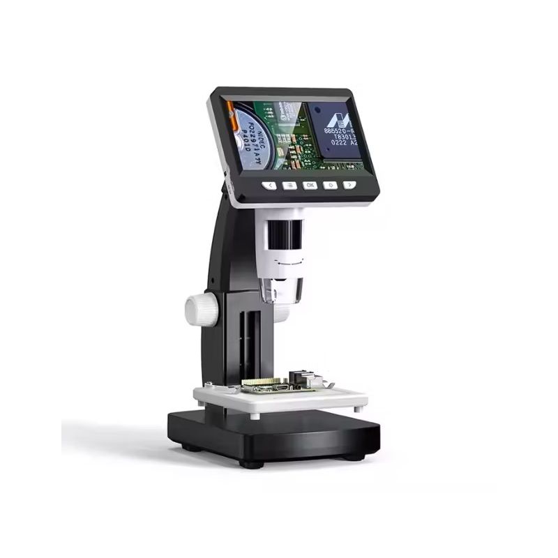 Inskam 306 LCD Digital Microscope – 4.3 Inch HD Screen, 50X-1000X Magnification, 1080P Video & Photo Support for SMD Soldering and PCB Inspection