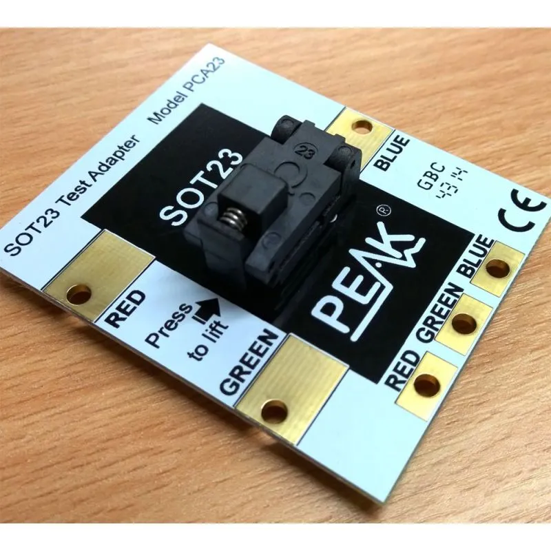 PCA23 SOT-23 Test Adapter Spring-Loaded Socket Gold-Plated Contacts