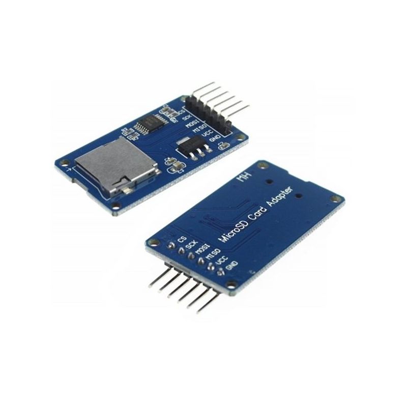 MicroSD Card Module Adapter for Arduino – SPI Interface, 3.3 V Level Shifting, Microcontroller Compatible