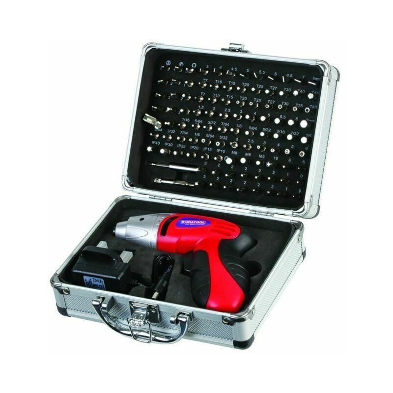 D01673, 4.8V Cordless Screwdriver with 102-Piece Bit Set, NiCd Battery