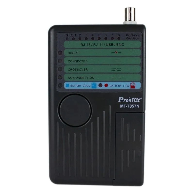 MT-7057N, Multi-Interface Cable Tester, 500m Range, RJ45/RJ11/USB/BNC