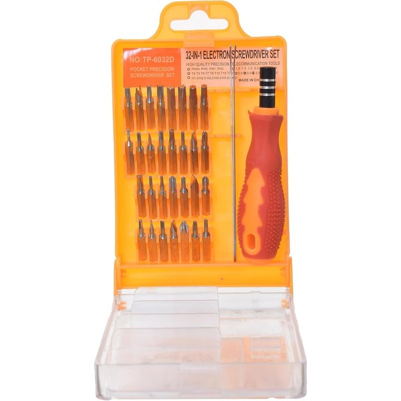 TP-6032D, 32-in-1 Precision Screwdriver Set, Multipurpose Toolkit