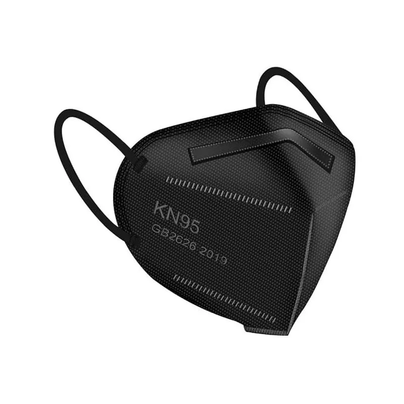 KN95-BLACK-50PCS, KN95 Face Mask, Pack of 50