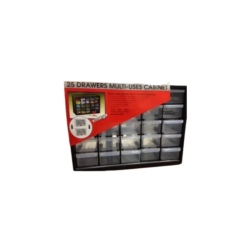 M-25DII, 25-Drawer Multi-Use Cabinet, Open Back Type