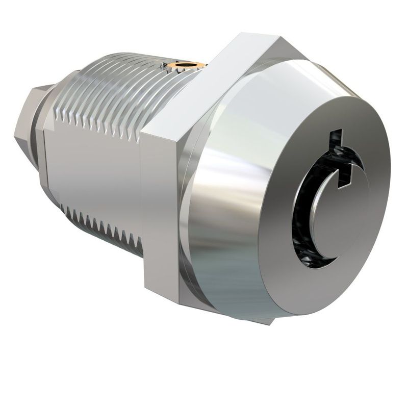 PT-1-3C109-20L-KA, Tubular Key Cam Lock, Chrome Finish