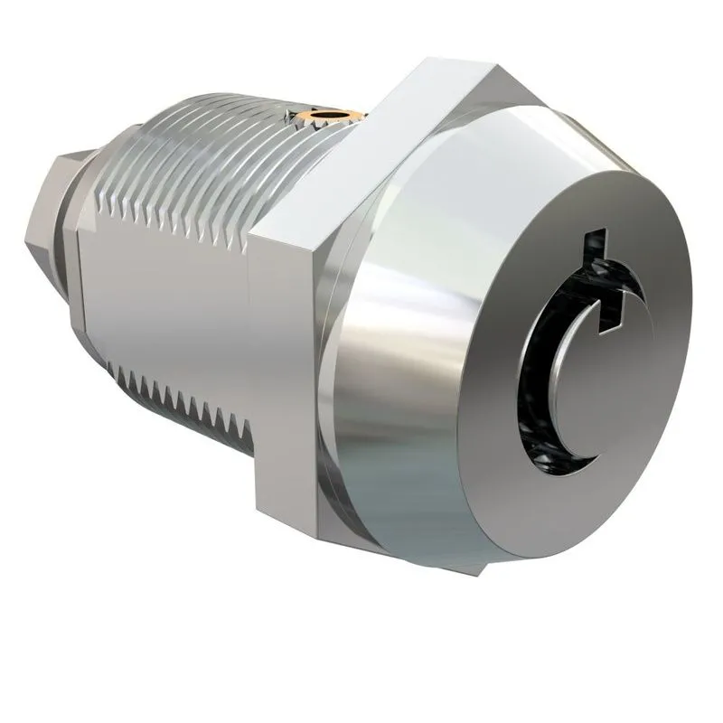 PT-1-3C109-20L-KA, Tubular Key Cam Lock, Chrome Finish