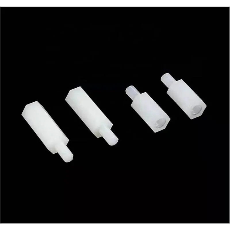 Snap-Fit PCB Spacer, Plastic, M3 Female Thread, 25 mm Length, Non-Conductive Standoff