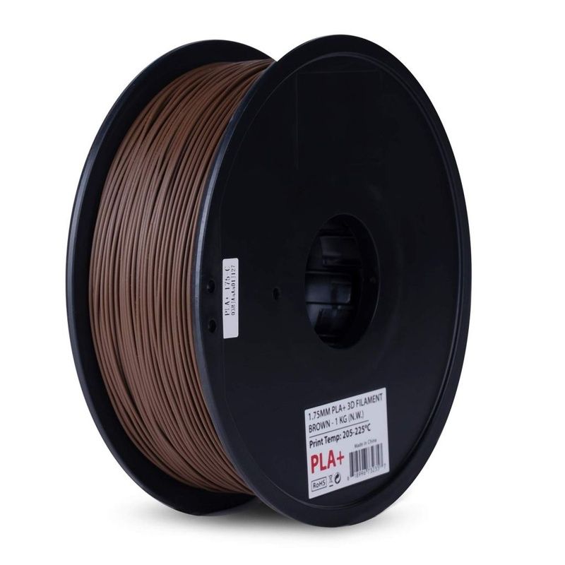 PLA+-1.75-BR, PLA+ 3D Printer Filament, Spool