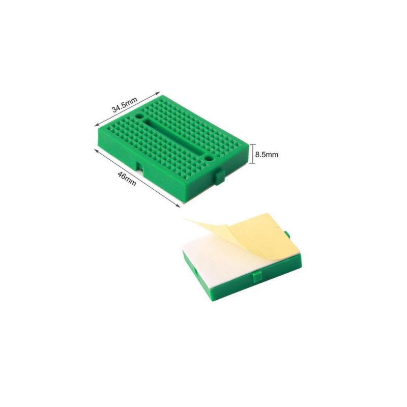 Mini Solderless Breadboard,34x45mm,Green