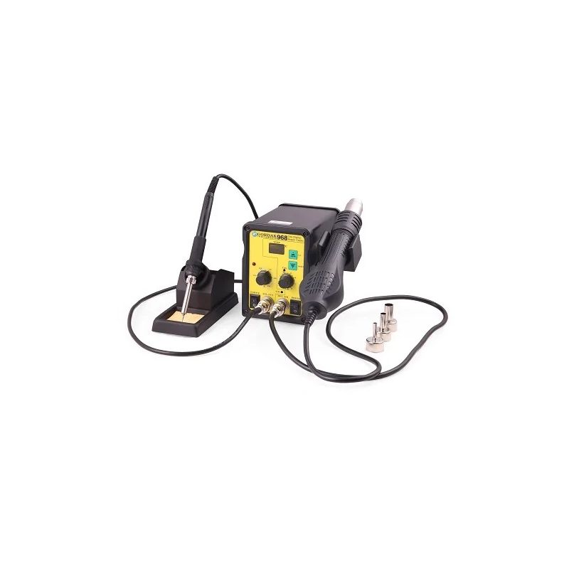 968, 2-in-1 Soldering & Hot Air Rework Station, Bench Package