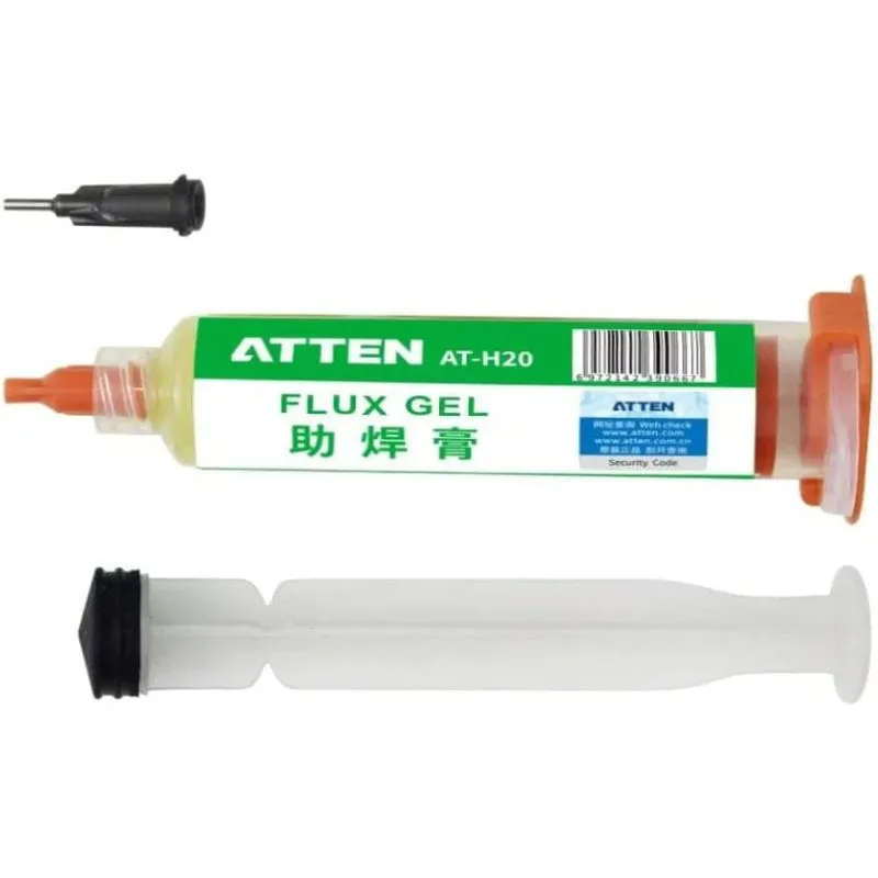 AT-H20, Paste Flux &ndash; No-Clean Soldering Flux Gel for PCB Repair