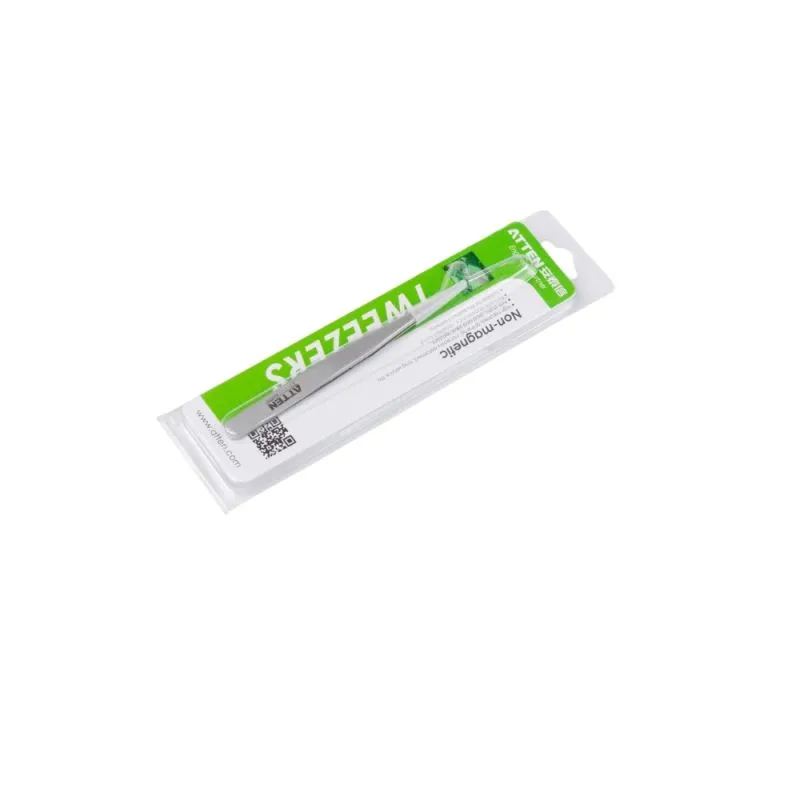 AT-110 Series, Stainless Steel Tweezers, Round Pointed Tips