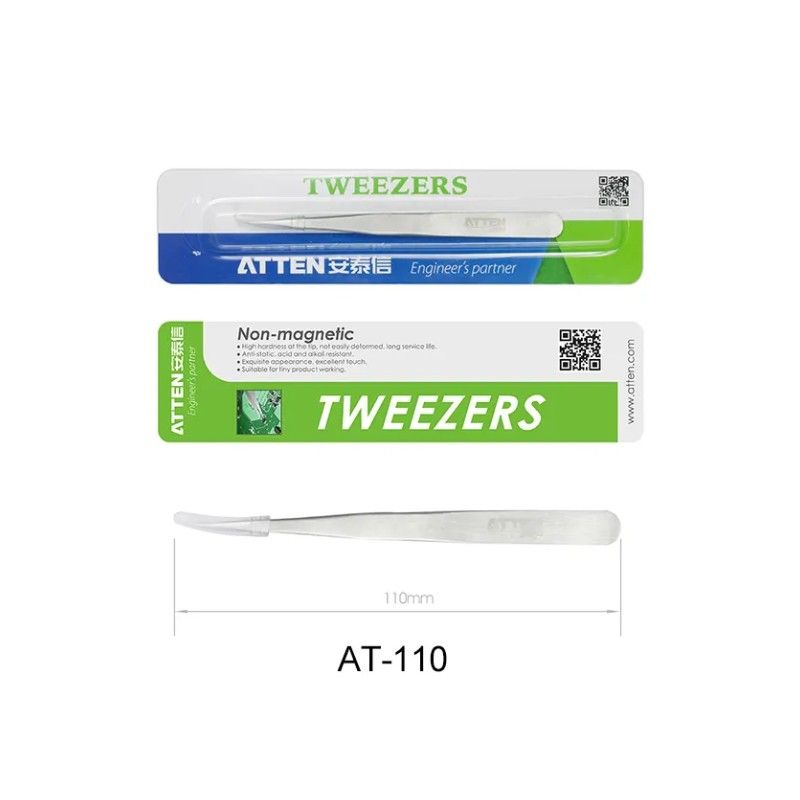 AT-111, Stainless Steel Tweezers &ndash; Non-Magnetic Precision Tool