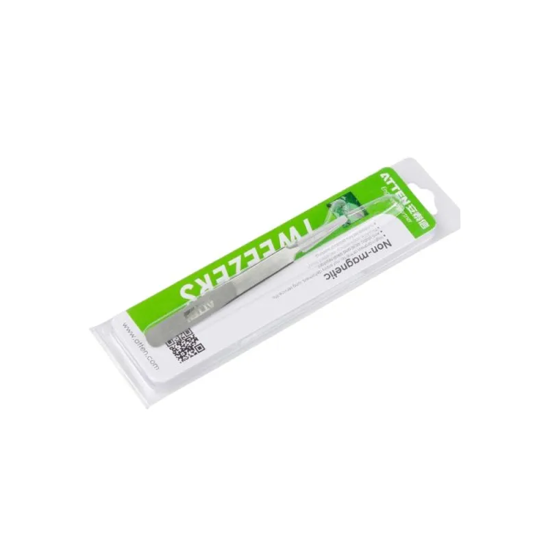 AT-114, Stainless Steel Tweezers, 110mm