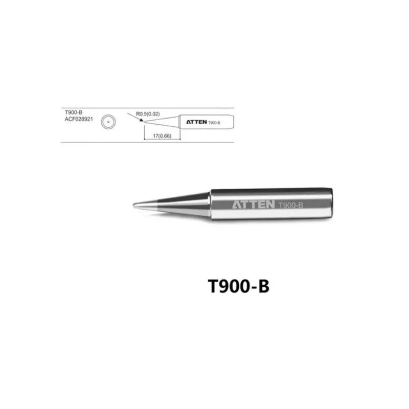 T900-B, Soldering Iron Tip - Conical Shape for Precision Soldering