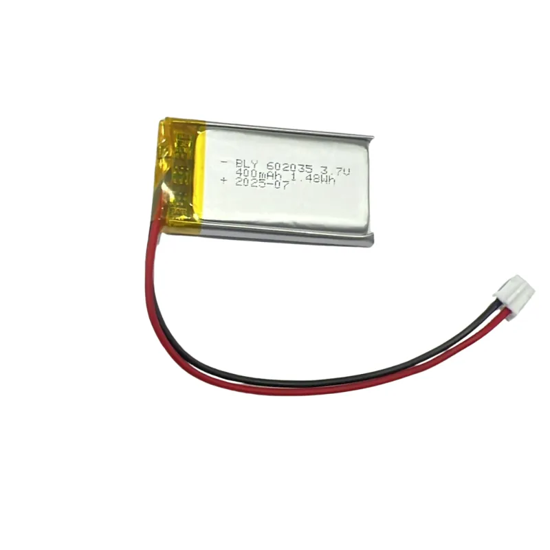 PL 602035 3.7V 400mAh LiPo Battery – Rechargeable Lithium Polymer Battery