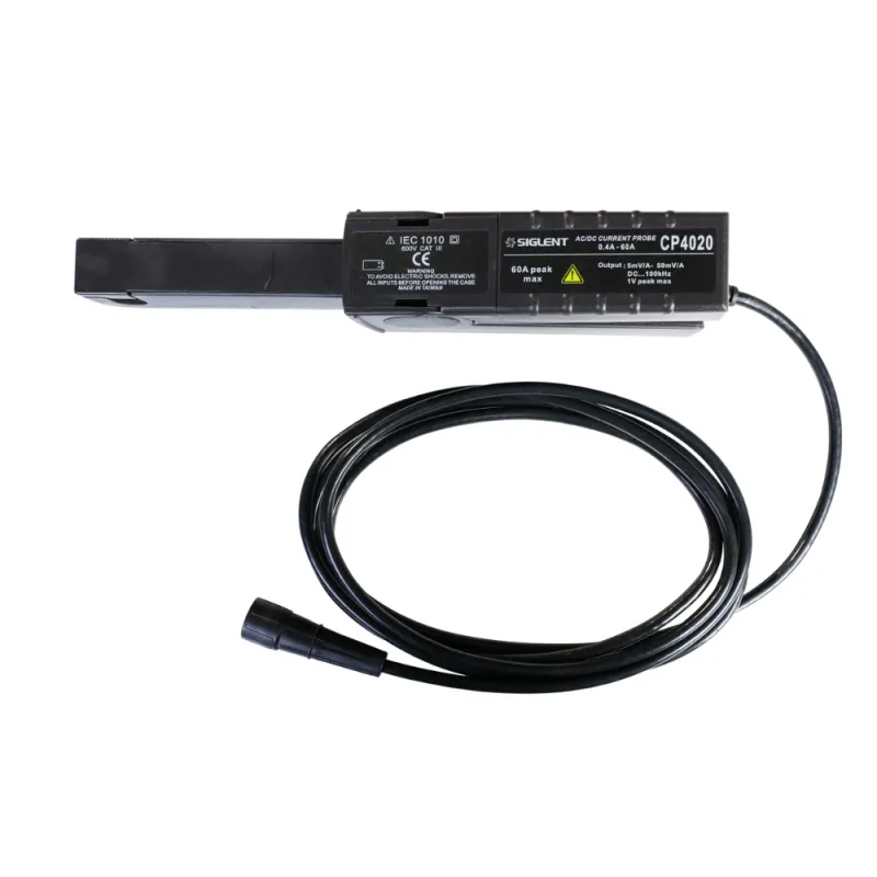 CP4020 AC DC Current Probe 100 kHz Bandwidth 20 ARMS Continuous 60 A Peak