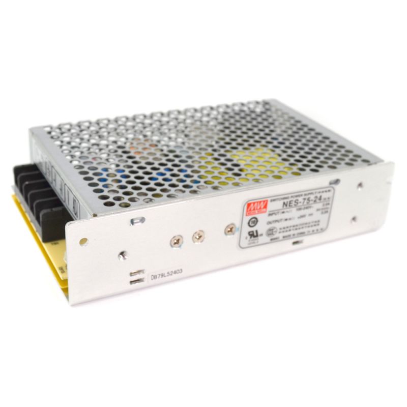 NES-75-24,Switching Power Supply,24V 3.2A, Switching Power Supply - High Efficiency, Overload Protection, Adjustable Voltage