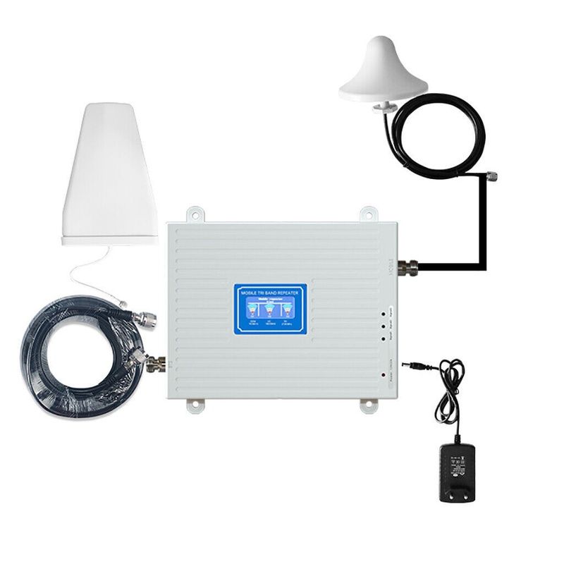 GWINTLER-3, 2G/3G/4G Tri-Band Signal Booster, Home Cellular Repeater with Outdoor & Indoor Antennas