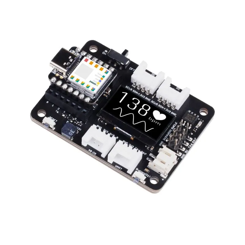 Seeed Studio XIAO Expansion Board with 0.96" OLED, MicroSD, RTC, Grove & LiPo Charging