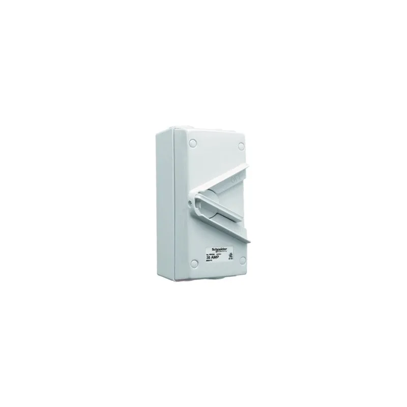 Schneider Electric Kavacha 35A 440V Triple-Pole Weatherproof Isolating Switch – IP66