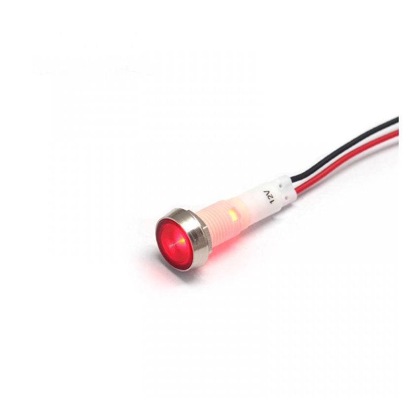 LED Indicator Light,12V, Green,10mm