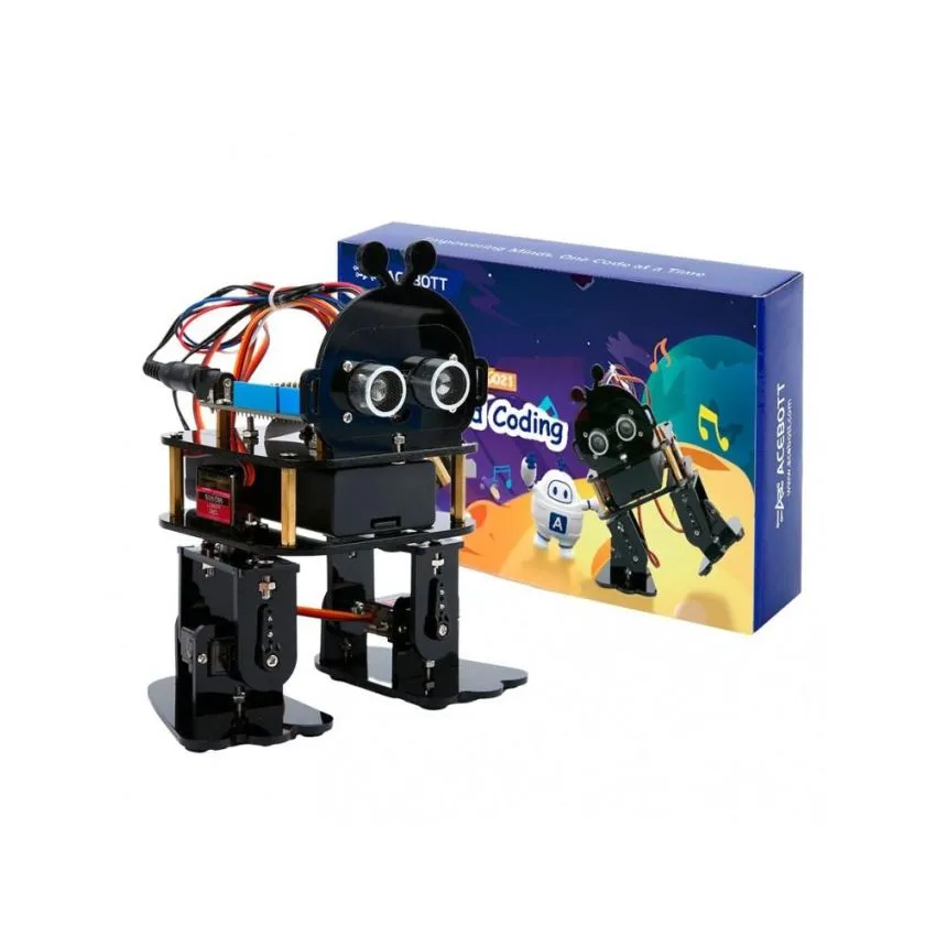 ACEBOTT Bionic Biped Robot Kit with ESP32 Controller Board | Supports Arduino, ACECode & Python Programming | For Home & K-12 Classroom STEM Education (without Battery)