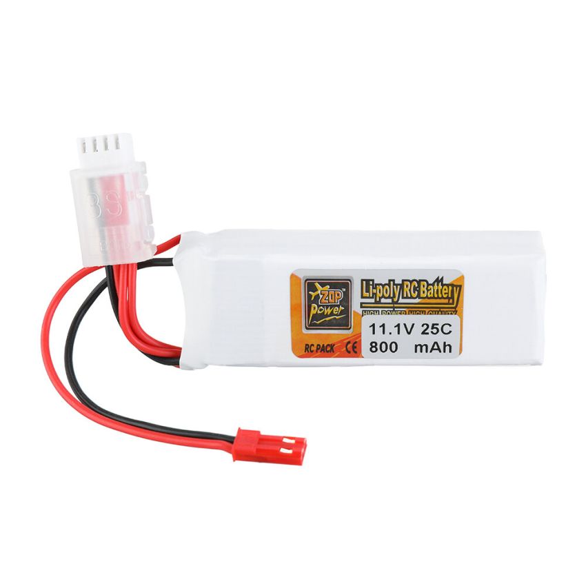 3s Li-Po Battery 40C, 800mAh, 11.1V