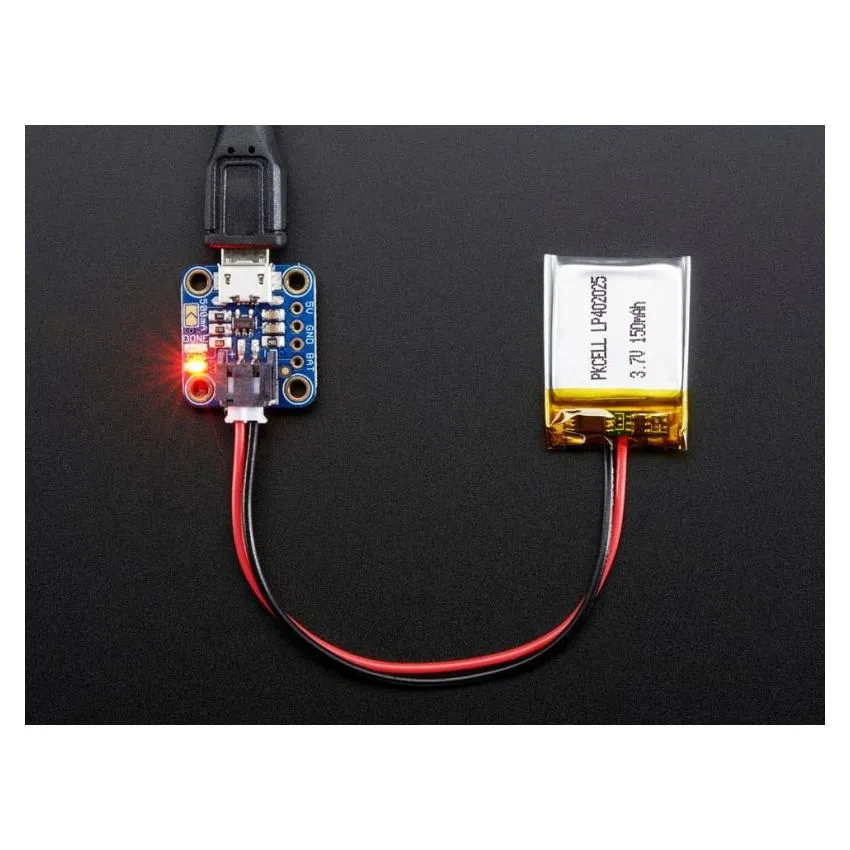Adafruit 3.7V, 100mA Battery Charger