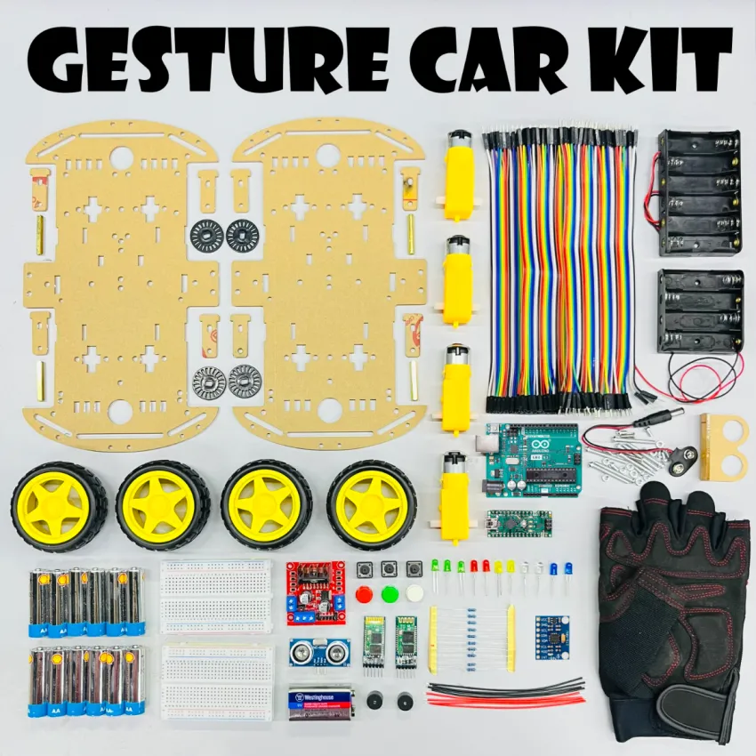 Hands Gesture Control Robo Car Kit