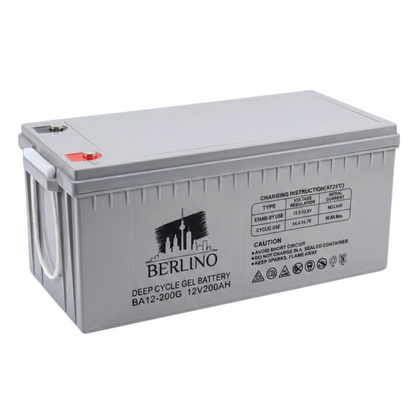 BA12-200G Berlino Deep Cycle GEL Battery, 12V 200Ah – German Technology