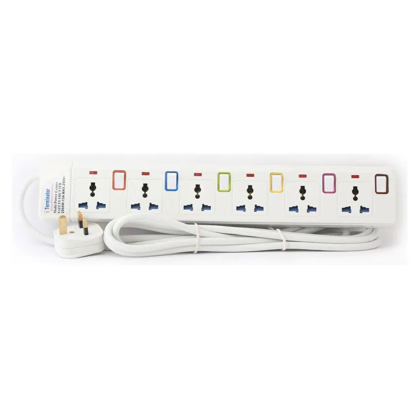 TPB 916-3M 6-Way Power Extension 3 mtr