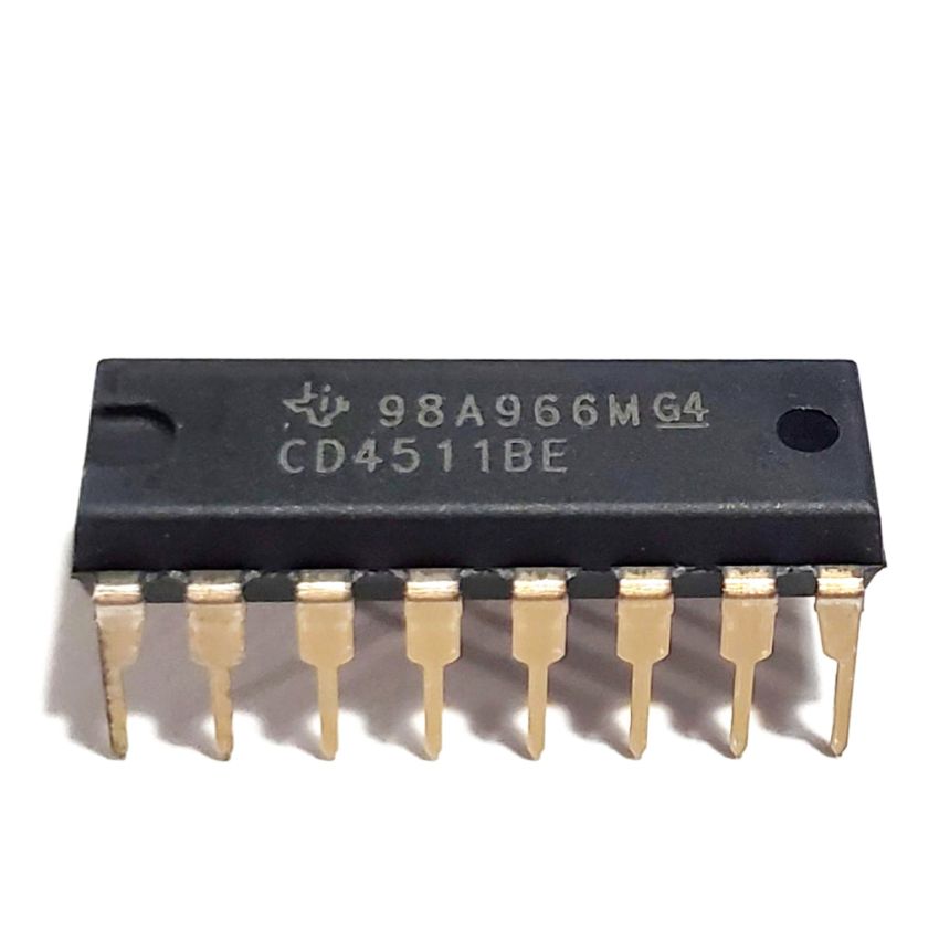 CD4511BE,BCD-to-7 Segment Latch,Decoder,Driver, DIP-16