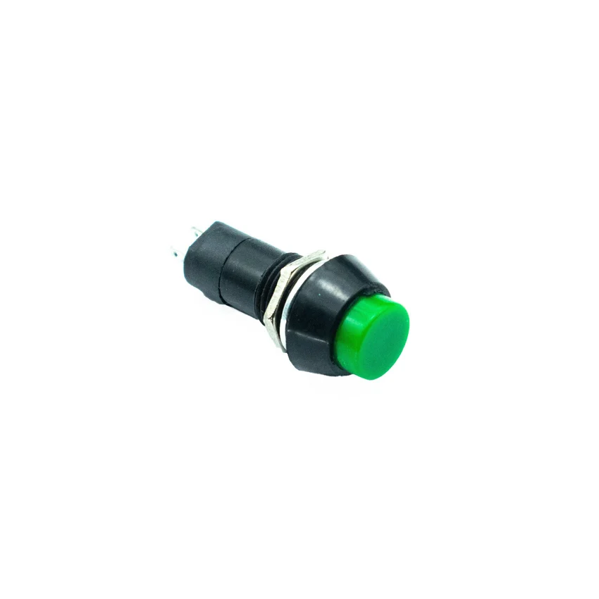 PBS110 ,Push Button Switch, Normally Open (NO) Contact, Push-On, 2A 250V, Panel Mount