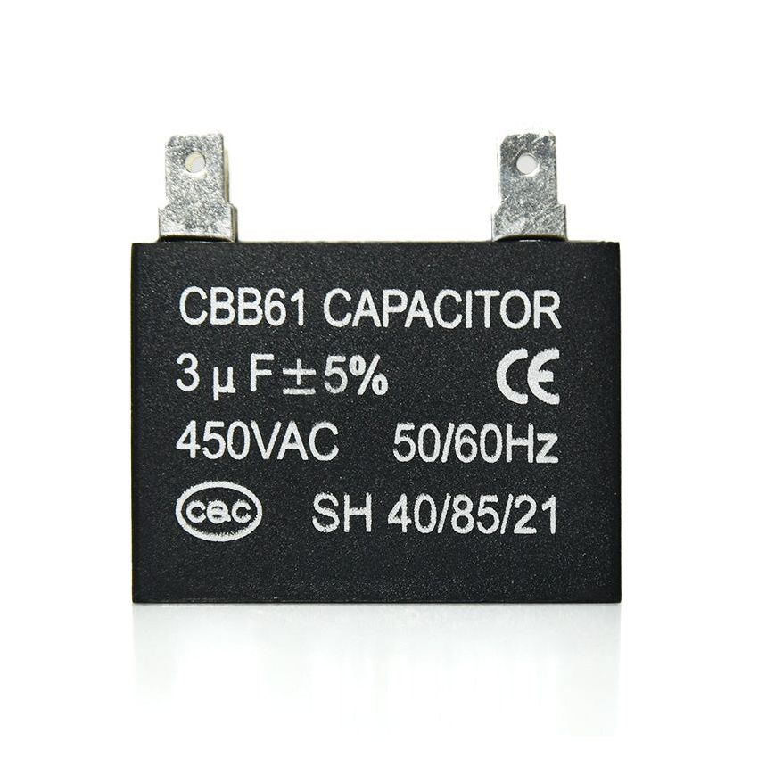CBB61,Motor Run Capacitor, 3uF,450VAC 