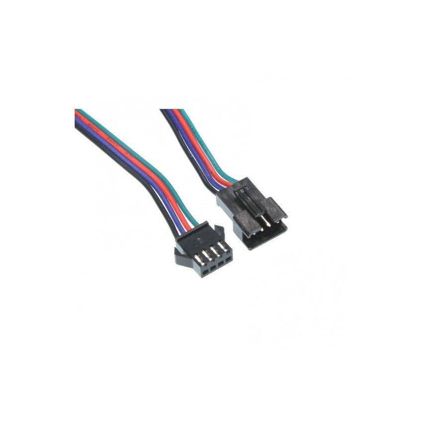 JST-SM,Connector with Wire, 4-Pin,300mm,22AWG,M/F