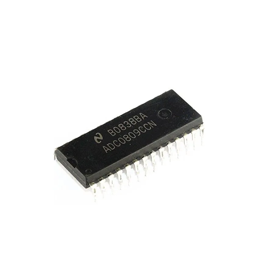 ADC0809CCN,Analog-to-Digital Converter,8-Channel Multiplexer,DIP-28