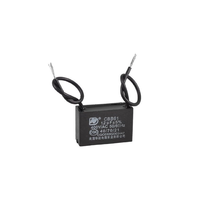 CB12B, Motor Run Capacitor ,1.2uF 400VAC - Compact and Reliable