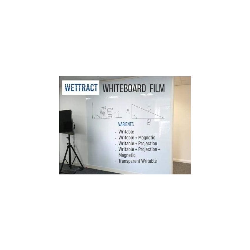 WETTRACT D2 - Magnetic Dry Erase Film or Writable Film or Writable Sheet or Whiteboard Film or Whiteboard Sheet  48 Sq.Ft (ETA 10-15 WORKING DAYS subject to availability)