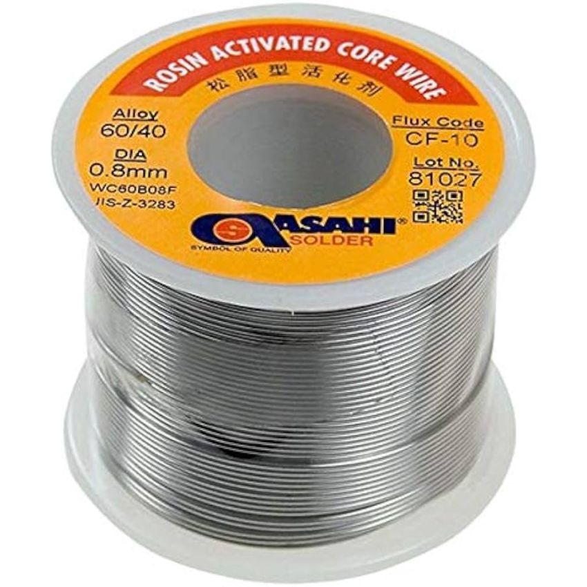 Rosin activated core wire Alloy 60/40, Flux 2.2%, 200 grams,1mm, Hiflo
