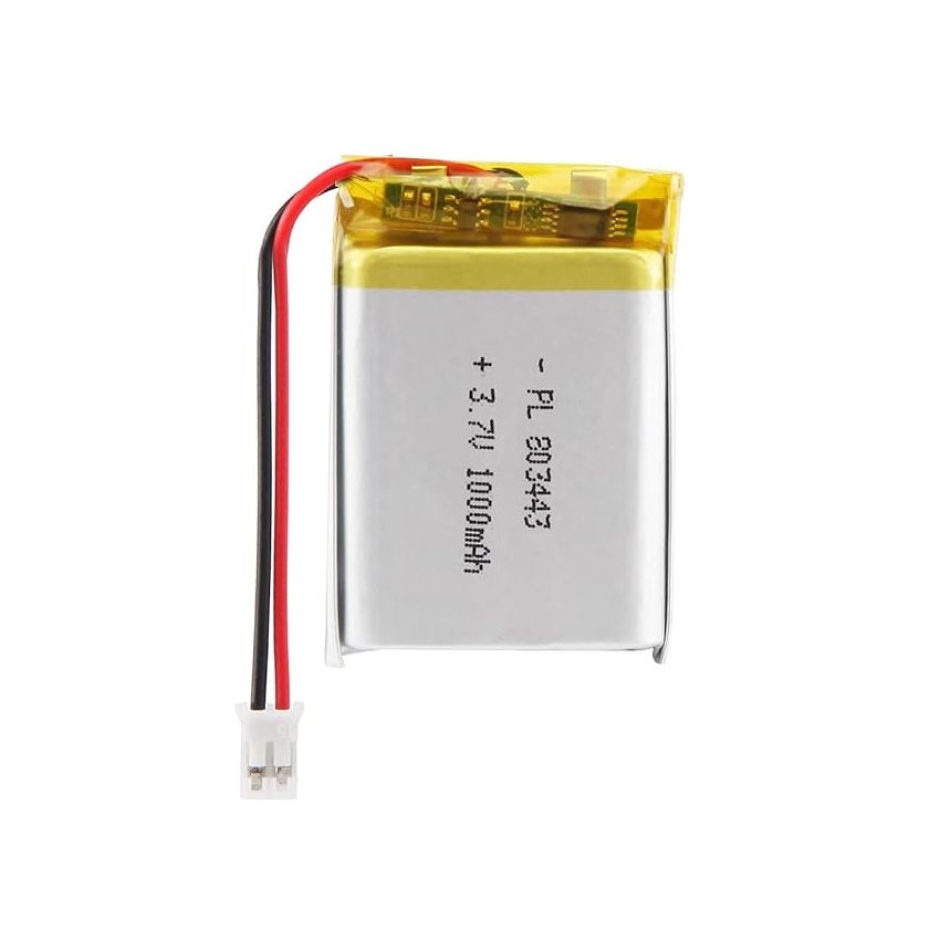 Lithium Polymer Battery Pack, 3.7V, 1000mAh, Rechargeable