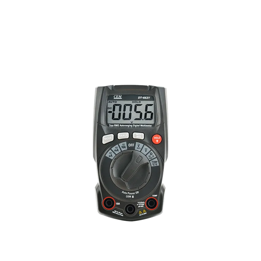 DT-662, Digital Multimeter, 6000 Counts, Auto-Ranging, True RMS