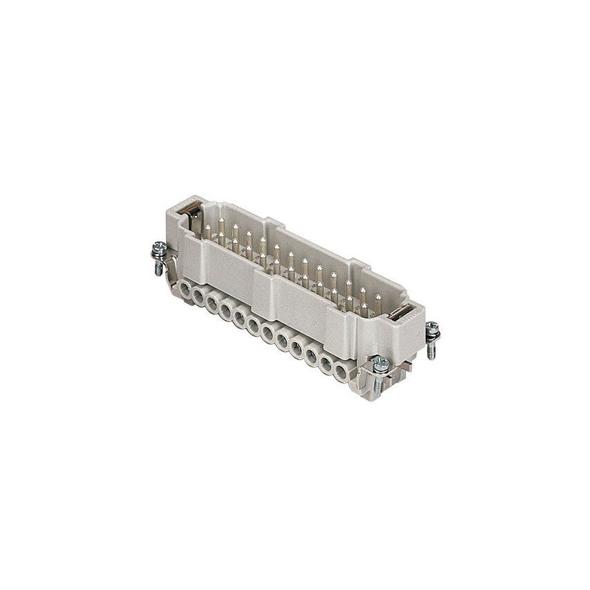 CNEM24T INSERT, MALE, 24P+E, 16A, 500V