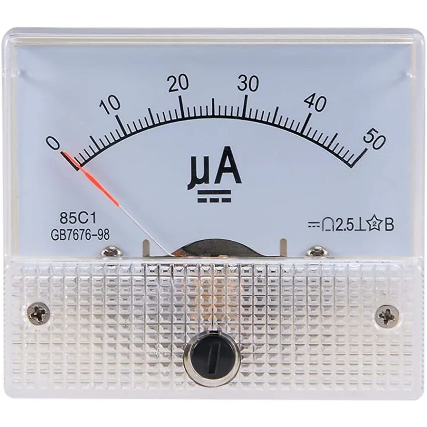 85C1/50uA,Analog Ammeter,Easy Installation